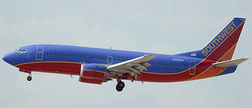 Southwest Boeing 737-3H4 N310SW, July 7, 2011